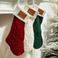 Custom Knit Stockings with Engraved Patch